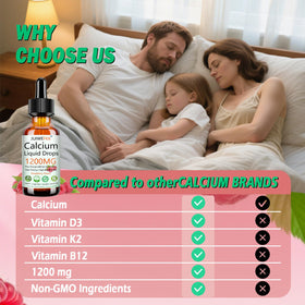 Vue d'ensemble du produit Calcium 1200mg avec Vitamine D3