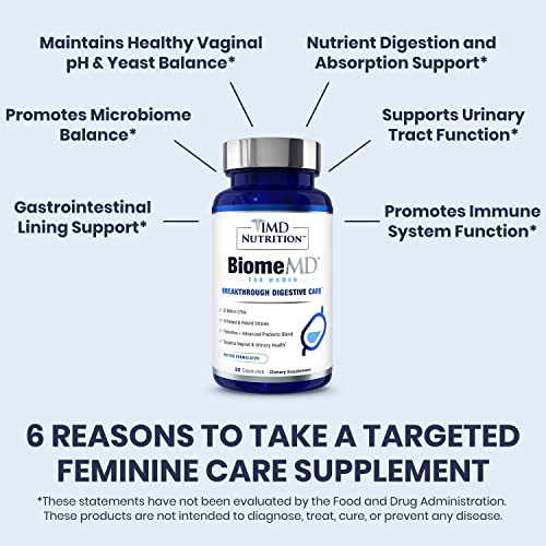 Vue de côté de la boîte de BiomeMD de 1MD Nutrition