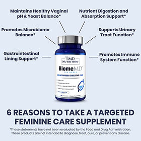 Vue de côté de la boîte de BiomeMD de 1MD Nutrition