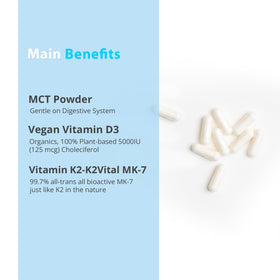 Vue de côté de la boîte de Magceutics D3 K2 Vegan