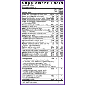 Vue de côté de la boîte de vitamines prénatales New Chapter