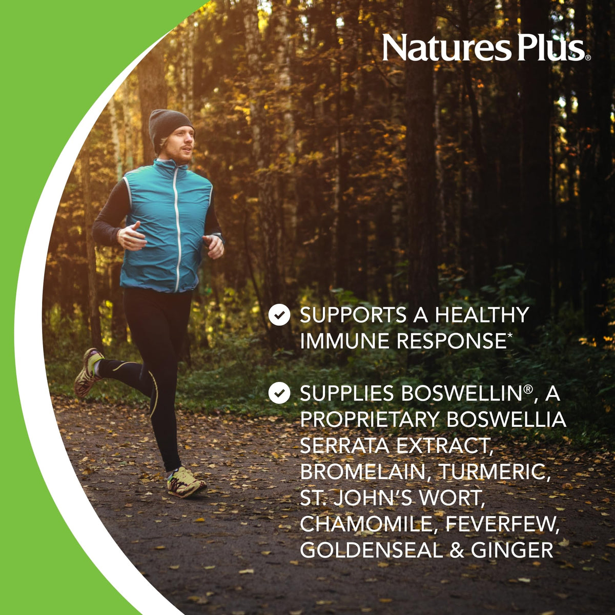 Vue de côté de la boîte NaturesPlus InflamActin