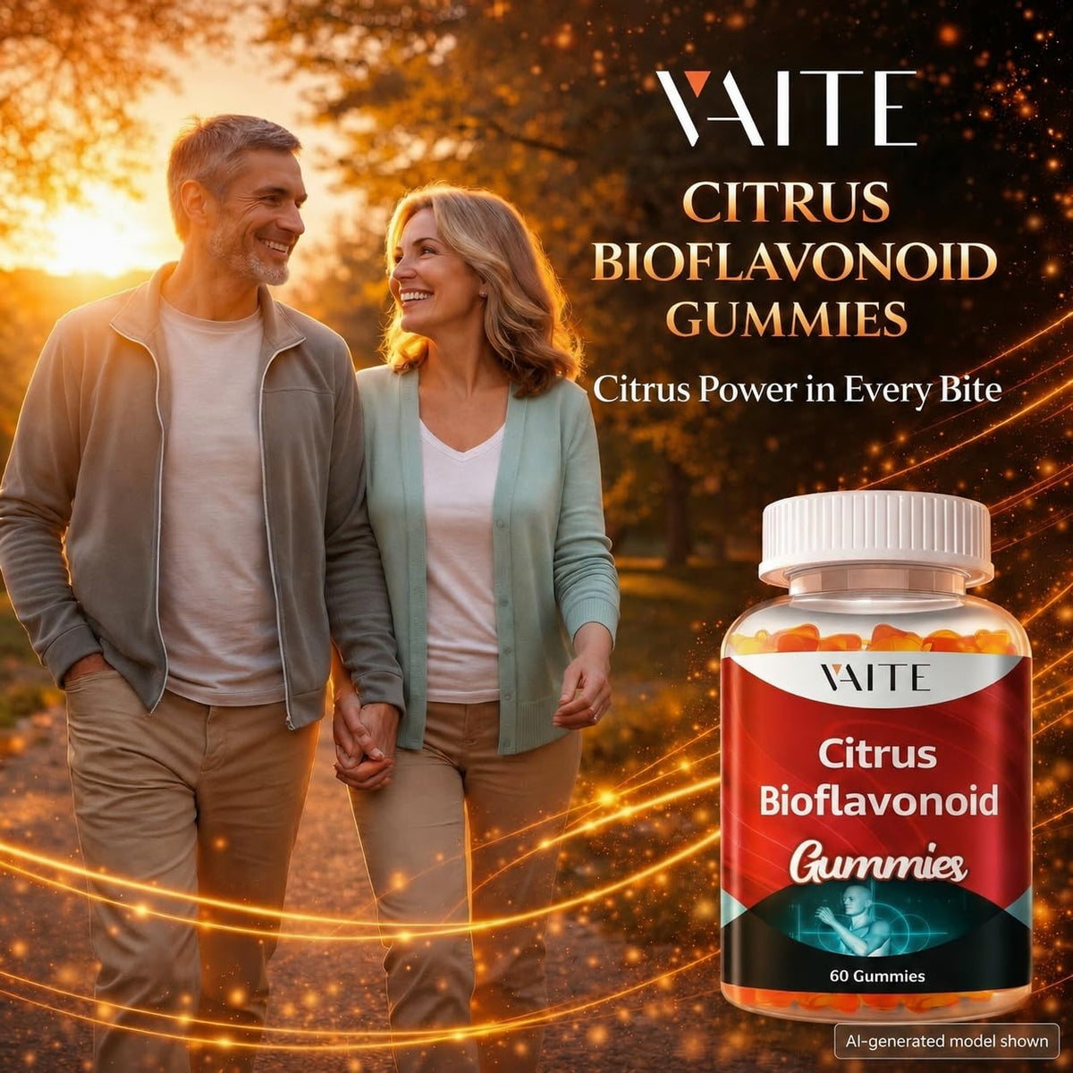 Vue de côté de la boîte VAITE Bioflavonoïdes Agrumes 1000mg