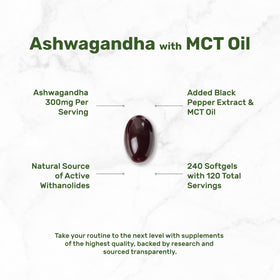 Vue de côté de la bouteille d'extrait d'ashwagandha DEAL SUPPLEMENT