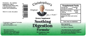 Vue de côté de la bouteille de capsules Soothing daily de Christopher's