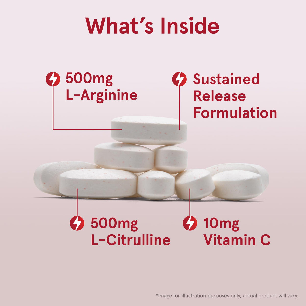 Vue de côté de la bouteille Jarrow Formulas Arginine-Citrulline Sustain