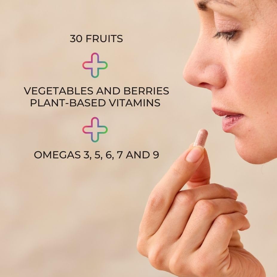 Vue de côté de la bouteille Juice Plus+ Berry Blend