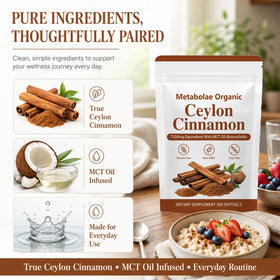 Vue de côté des capsules a balanced routine Ceylon Cinnamon