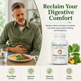 Vue de côté des capsules de Mimosa Pudica & Goldenseal