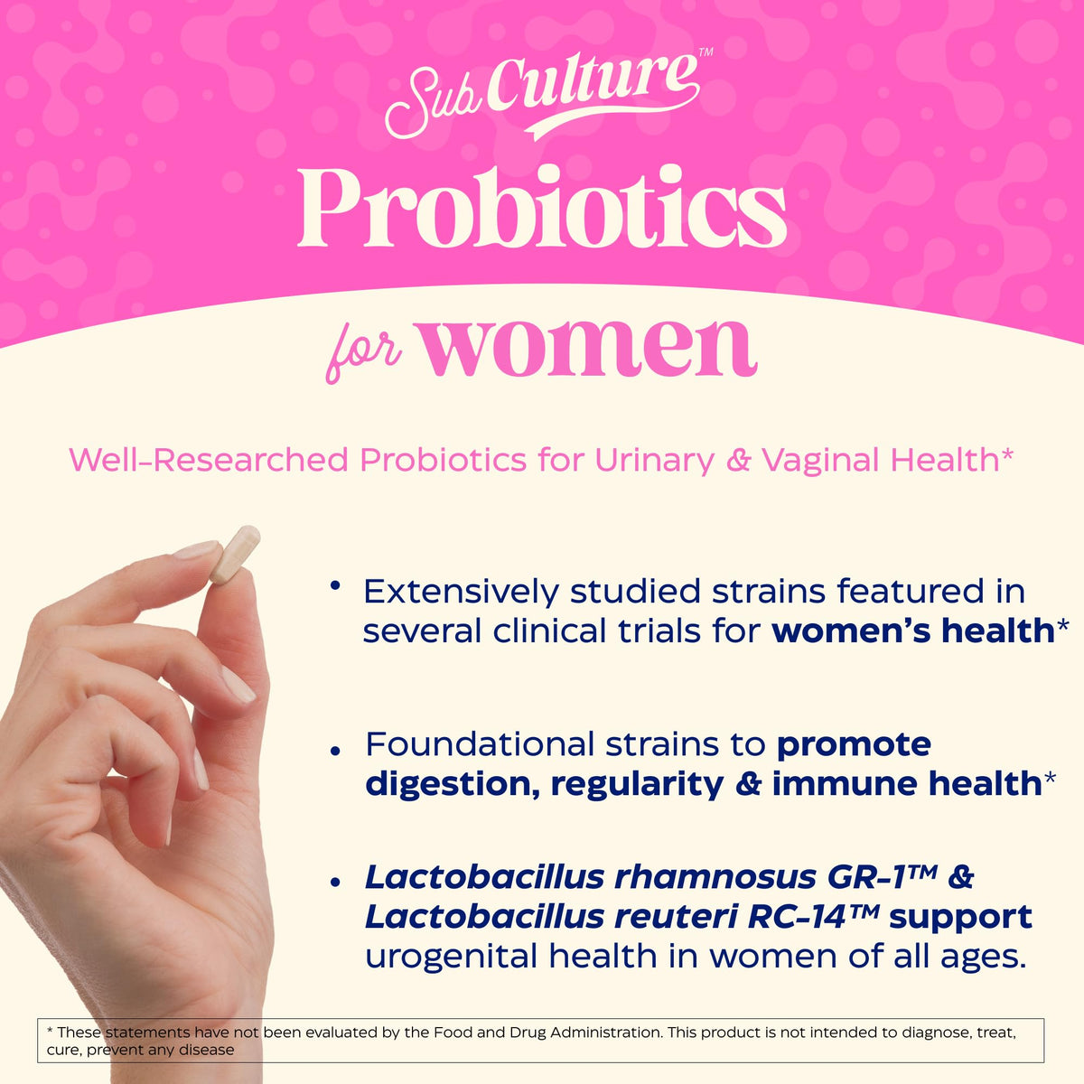 Vue de côté des capsules de probiotique Enzymedica