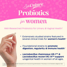 Vue de côté des capsules de probiotique Enzymedica