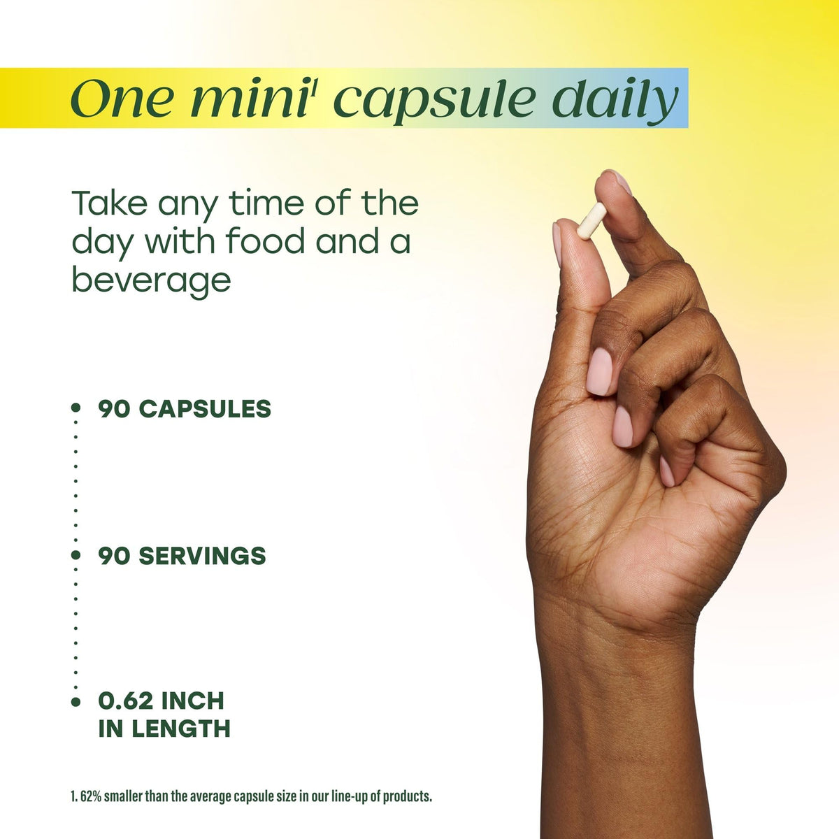 Vue de côté des capsules MegaFood MegaFlora Probiotic
