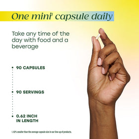 Vue de côté des capsules MegaFood MegaFlora Probiotic