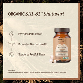 Vue de côté des capsules support ORGANIC Shatavari SRI-81