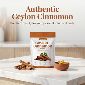 Vue de côté des SoftGels de Cannelle de Ceylan Nukupuns