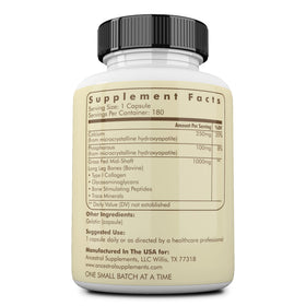 Vue de côté du complément alimentaire Ancestral Supplements avec ingrédients visibles