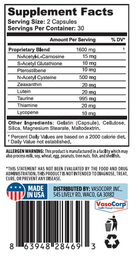 Vue de côté du complément alimentaire NeuropAWAY pour les yeux