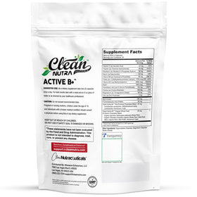Vue de côté du Complexe de Vitamines B Methylé Clean Nutraceuticals