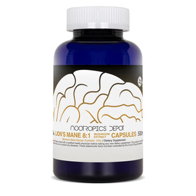 Vue de côté du flacon de Champignon Lion's Mane 500mg