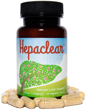 Vue de côté du flacon de Hepaclear Complément Alimentaire 41g