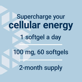 Vue de côté du flacon de Life Extension Super Ubiquinol CoQ10