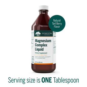 Vue de côté du flacon de Magnésium Liquide Genestra Brands