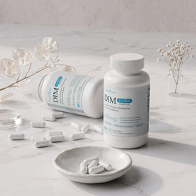 Vue de côté du flacon de Naturalfem DIM 350mg Ultra Complex