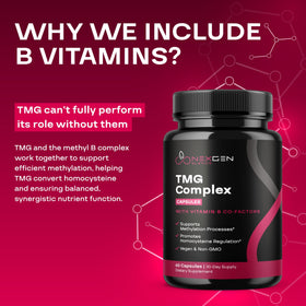 Vue de côté du flacon de NEXGEN BLENDS TMG 500mg
