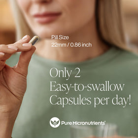 Vue de côté du flacon de Pure Resveratrol 600mg