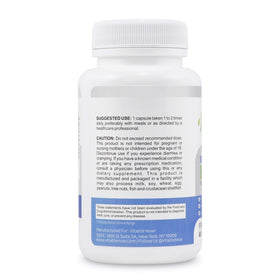 Vue de côté du flacon de Vitalité Now! Berbérine 500mg
