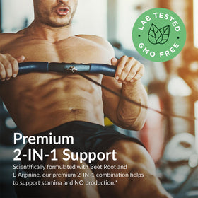 Vue de côté du flacon Futurebiotics Betterave + L-Arginine