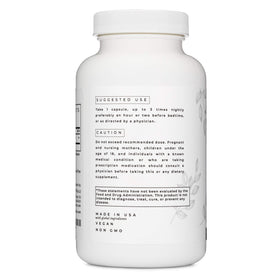 Vue de côté du flacon Lifted Naturals Micro Melatonin