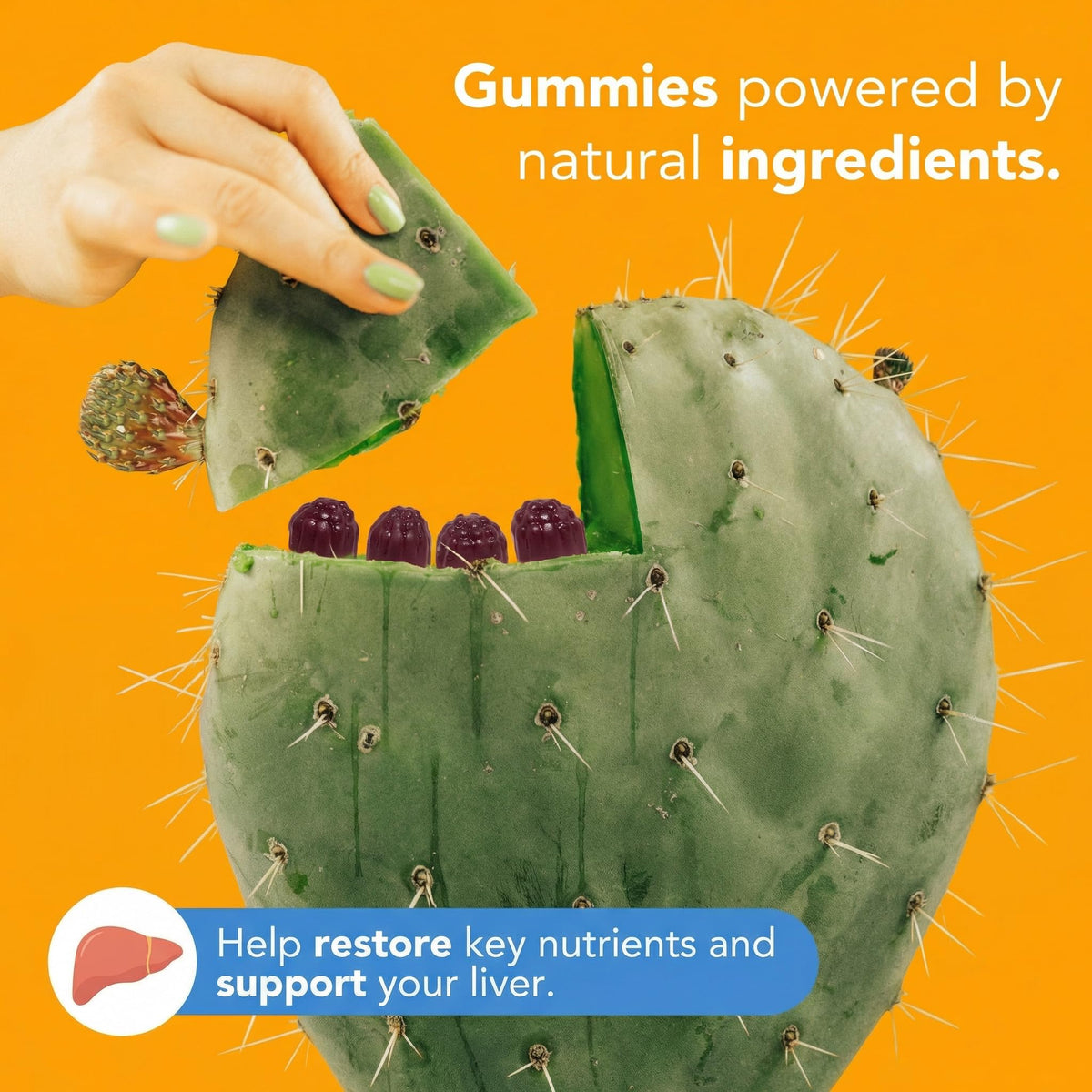 Vue de côté du packaging des gummies Toast!