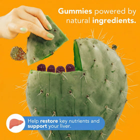 Vue de côté du packaging des gummies Toast!
