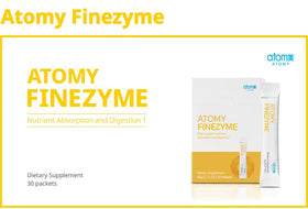 Vue de côté du paquet d'Atomy Finezyme Enzymes Ananas