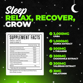 Vue de côté du pot de Huge Supplements Hibernate