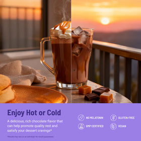 Vue de côté du pot de MoonBrew Chocolat Caramel