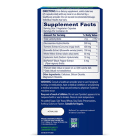 Vue de dessous des capsules Arthri-Flex + Curcuma