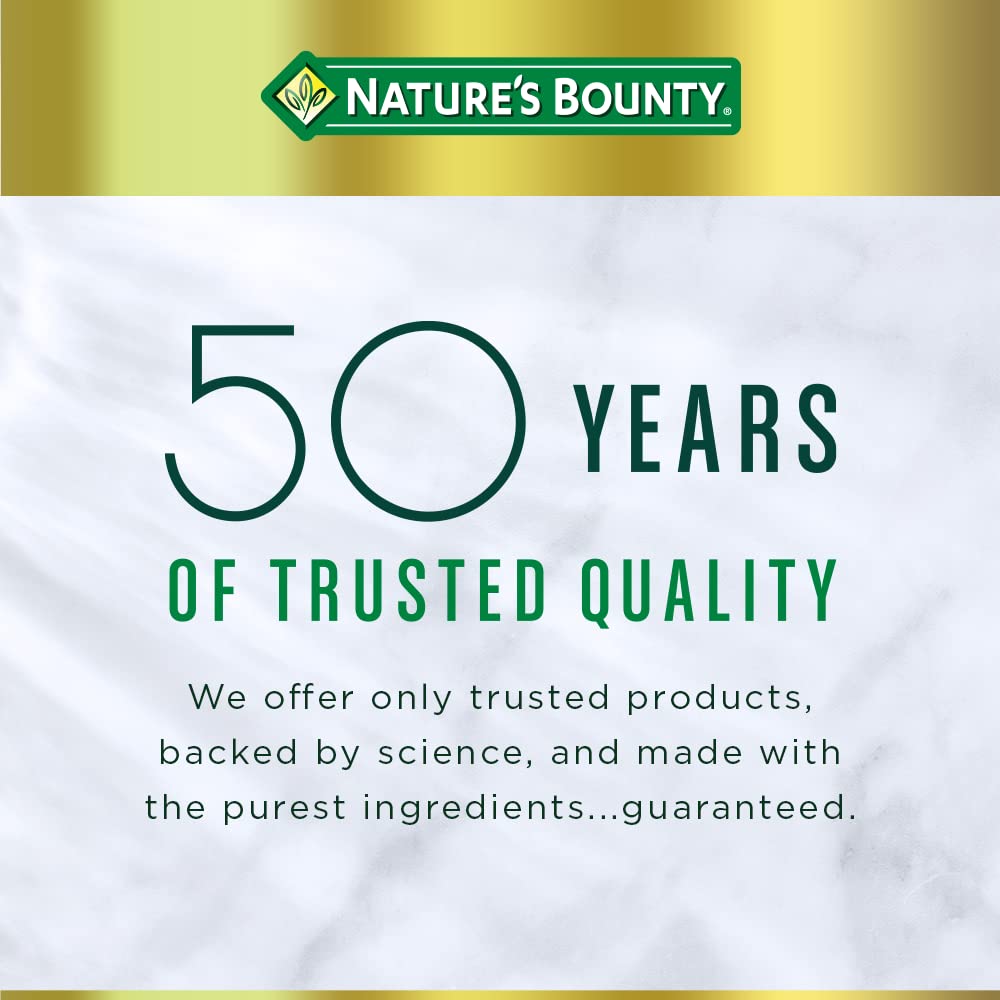 Vue de dessus des comprimés de Zinc Nature's Bounty