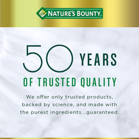 Vue de dessus des comprimés de Zinc Nature's Bounty