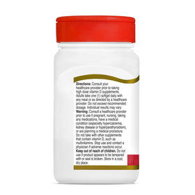 Vue de dessus des gélules de Vitamine D3 21st Century