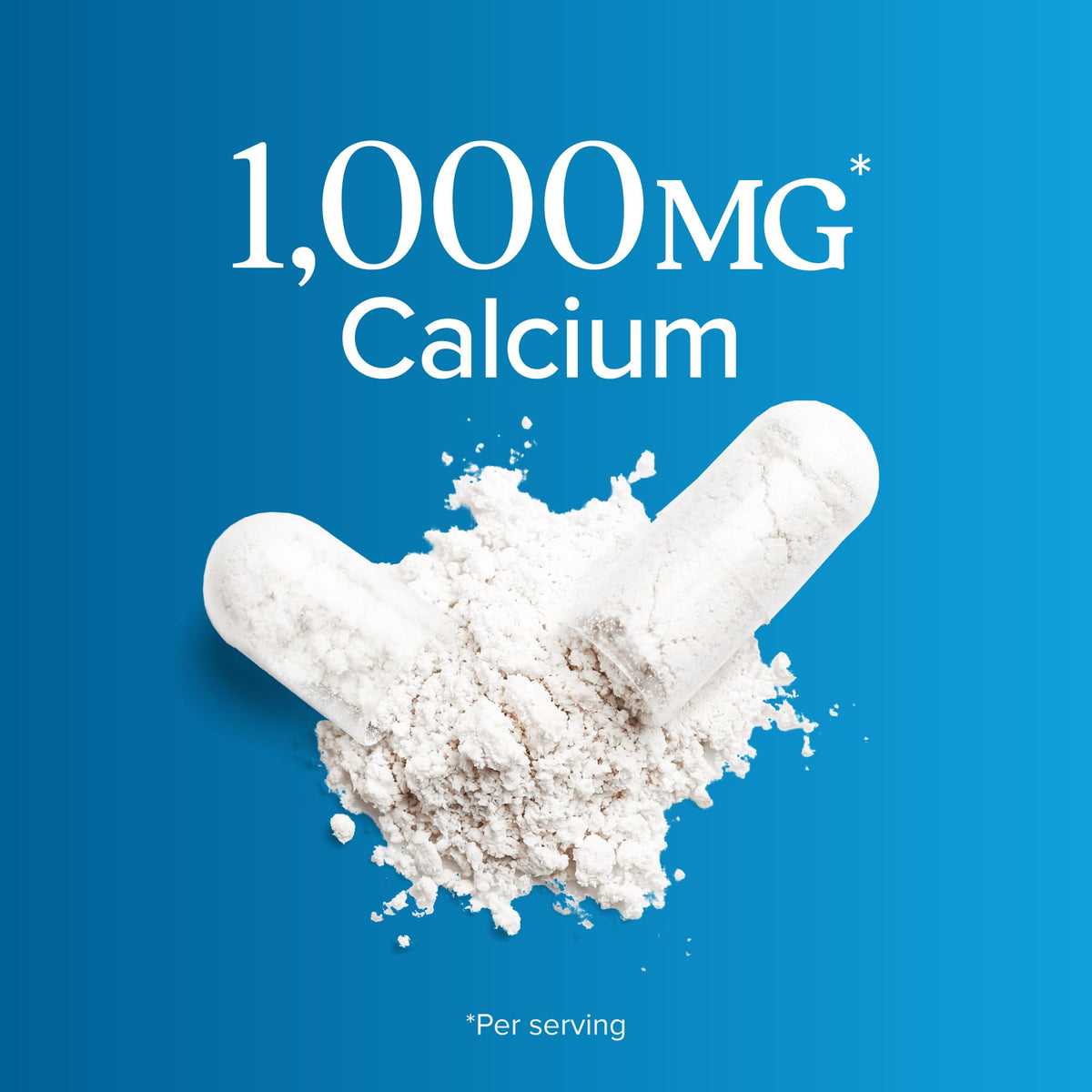 Vue de dessus du flacon de Calcium Citrate 1000mg