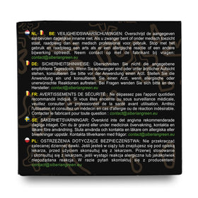 Vue de dos de la boîte de résine de shilajit