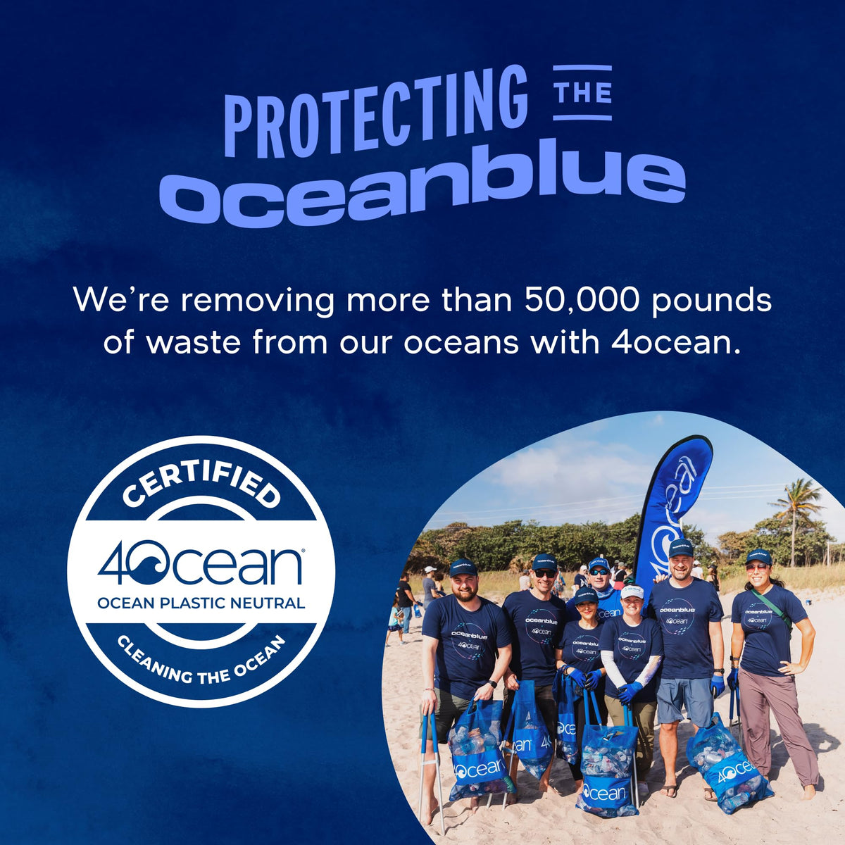 Vue de dos de la bouteille Oceanblue Omega-3 2100