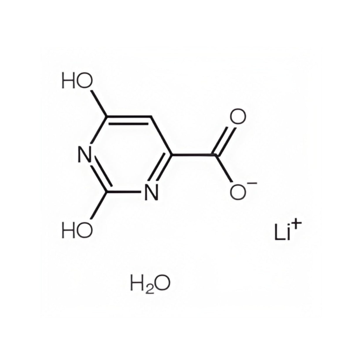 Vue de dos de la poudre de Lithium Orotate HealthyFinds