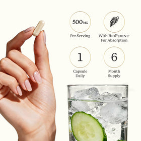 Vue de dos du flacon de Calcium D-Glucarate 500mg SMNutrition