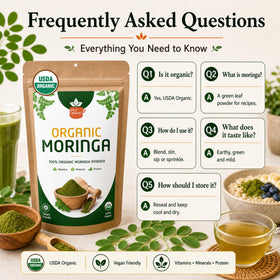 Vue de dos du sachet de Poudre de Moringa Bio SPICY ORGANIC
