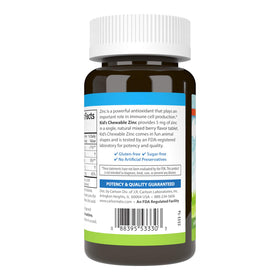 Vue de face de la boîte de Carlson Zinc Enfants 5 mg