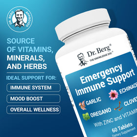 Vue de face des capsules de Dr. Berg Nutritionals Echinacée