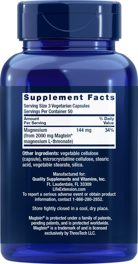 Vue de face des capsules de Life Extension Neuro-Mag